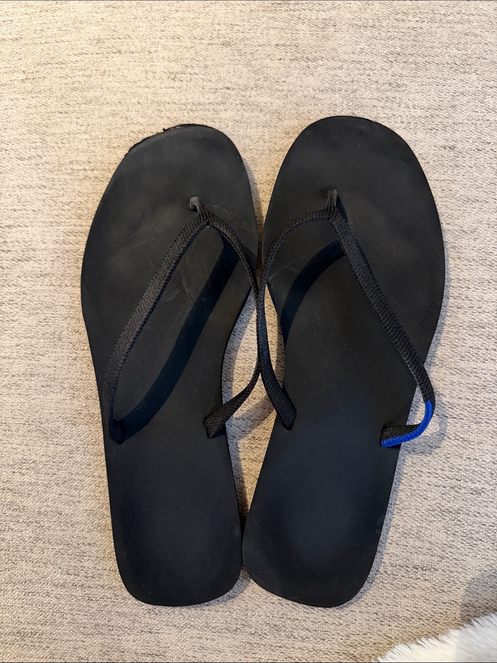 Rothy's Black Women's Minimal Flip-Flop Sandals